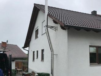 Edelstahlschornsteinmontage in Meßkirch