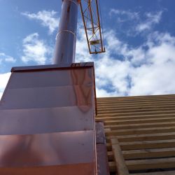 Kupferleichtbauschornstein in Ulm