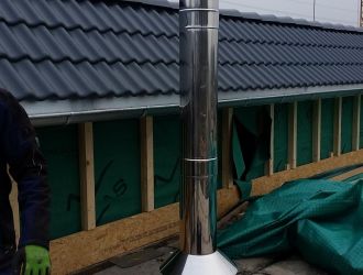 Edelstahlschornstein in Owingen