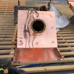 Kupferleichtbauschornstein in Ulm