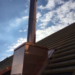 Kupferleichtbauschornstein in Ulm