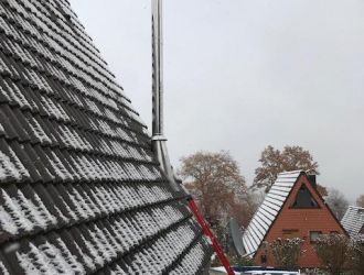 Schornsteinmontage in Pfrungen