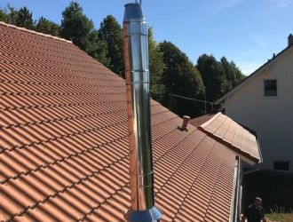 Edelstahlschornstein in Herdwangen-Schönach