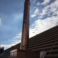 Kupferleichtbauschornstein in Ulm