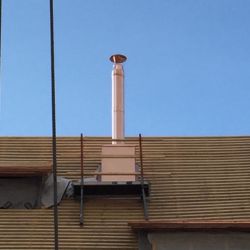 Kupferleichtbauschornstein in Ulm