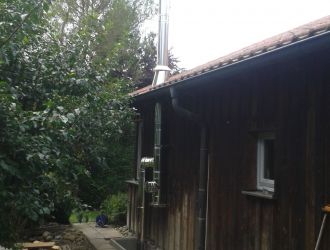 Edelstahlschornstein in Ostrach