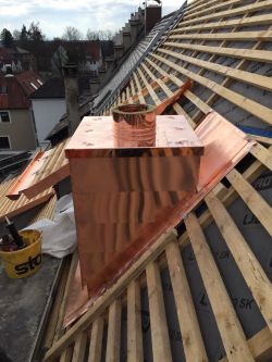 Kupferleichtbauschornstein in Ulm