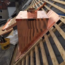 Kupferleichtbauschornstein in Ulm