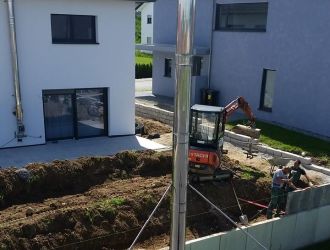 Schornsteinmontage in Hechingen