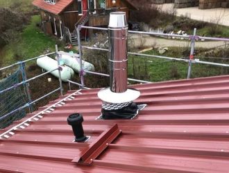 Edelstahlschornstein in Heggelbach