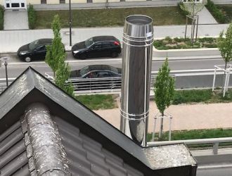 Schornsteinmontage in München