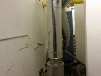 Rauchrohr-Verbindungsleitung in Meersburg