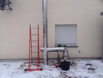 Schornsteinmontage in Weingarten